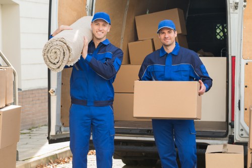 Removal team planning a flat move near Finsbury Park streets