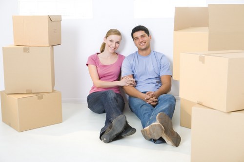 Business relocation transport with a local removal van
