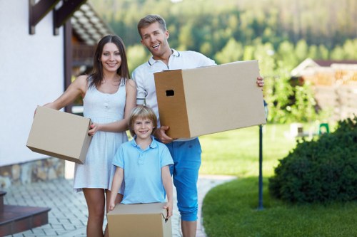 Removal team preparing a home move in Finsbury Park