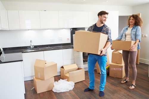 Sustainable removals team recycling materials in Finsbury Park