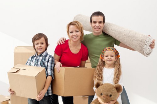 Local transfer station handling separated waste from a removals job