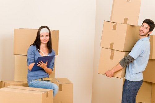 Local removals crew loading a van for a Finsbury Park move